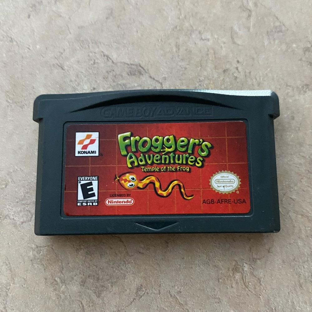 Nintendo game boy advance game froggers adventures temple of the frog